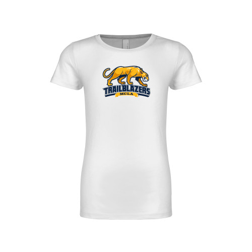  Next Level Girls White Fashion Fit T Shirt - Primary Mark