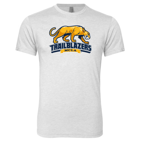  Next Level Heather White Triblend Tee - Primary Mark
