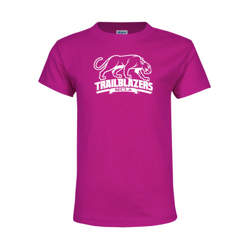  Youth Hot Pink T Shirt - Primary Mark