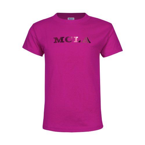  Youth Hot Pink T Shirt - MCLA  Foil