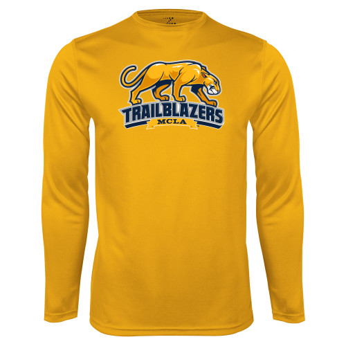  Gold Performance Long Sleeve Shirt - Primary Mark