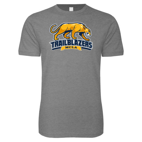  Next Level Heather Grey SoftStyle T Shirt - Primary Mark