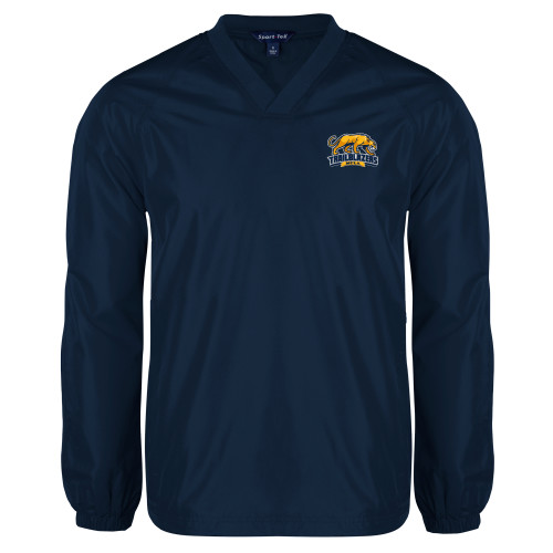  Navy V Neck Raglan Windshirt - Primary Mark