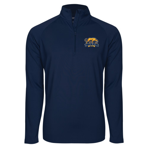  Sport Tek Navy Sport Wick Stretch 1/2 Zip Pullover - Primary Mark