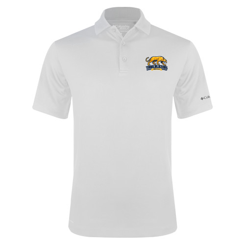  Columbia White Omni Wick Drive Polo - Primary Mark