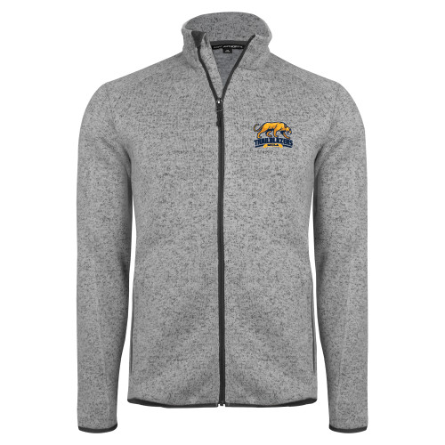 Grey Heather Sweater Fleece Jacket - Primary Mark