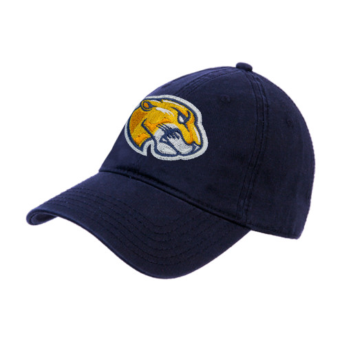  Navy Unstructured Adjustable Low Profile Hat - Mascot Head