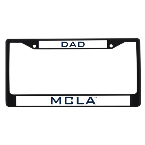 Dad Metal License Plate Frame in Black - Dad