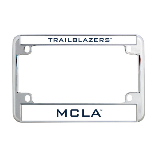  Metal Motorcycle License Plate Frame in Chrome - Trailblazers