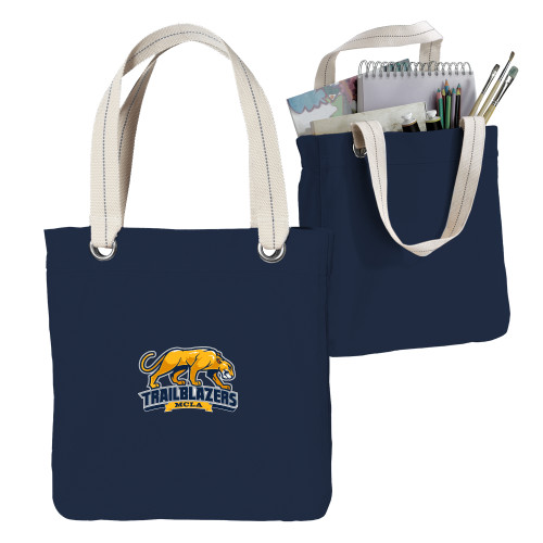  Allie Navy Canvas Tote - Primary Mark