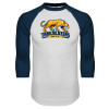 Thumbnail image for  White/Navy Raglan Baseball T Shirt