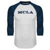 Thumbnail image for  White/Navy Raglan Baseball T Shirt