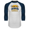 Thumbnail image for  White/Navy Raglan Baseball T Shirt