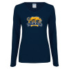 Thumbnail image for  Womens Navy Long Sleeve V Neck Tee
