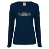 Thumbnail image for  Womens Navy Long Sleeve V Neck Tee