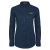 Thumbnail image for  Womens Navy Twill Button Down Long Sleeve 