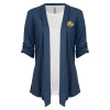 Thumbnail image for  Womens Navy Drape Front Cardigan Sweater 