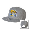 Thumbnail image for  Heather Grey Wool Blend Flat Bill Snapback Hat