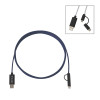Thumbnail image for  3 in 1 10 ft. Braided Navy Charging Cable