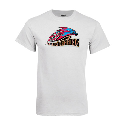  White T Shirt - Official Logo Distressed