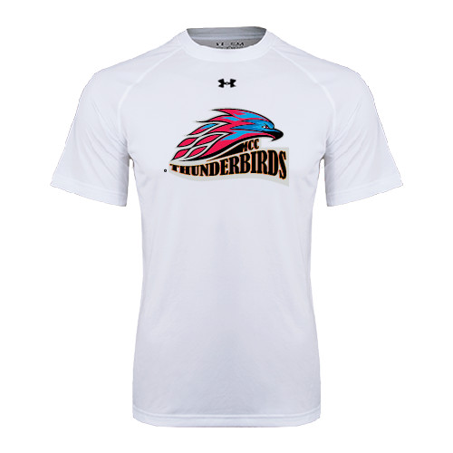  Under Armour White Tech Tee - Official Logo