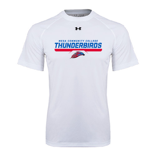  Under Armour White Tech Tee - Mesa Community College Thunderbirds