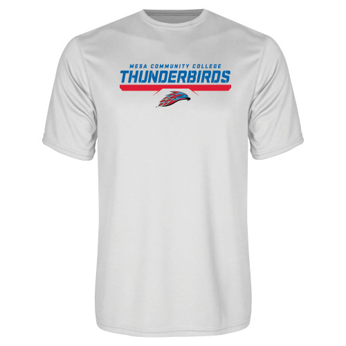  White Performance Tee - Mesa Community College Thunderbirds