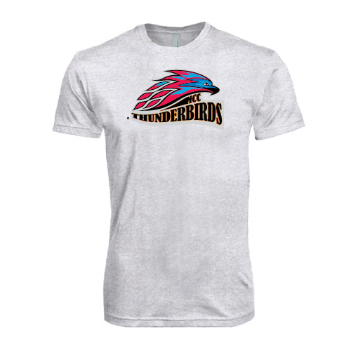  Next Level Heather White Triblend Tee - Official Logo