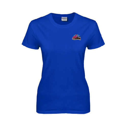  Womens Royal Short Sleeve Tee - Official Logo