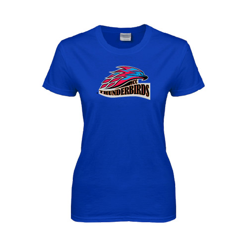  Womens Royal Short Sleeve Tee - Official Logo