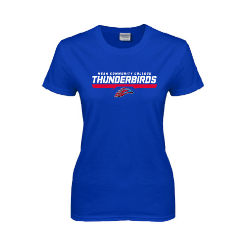  Womens Royal Short Sleeve Tee - Mesa Community College Thunderbirds