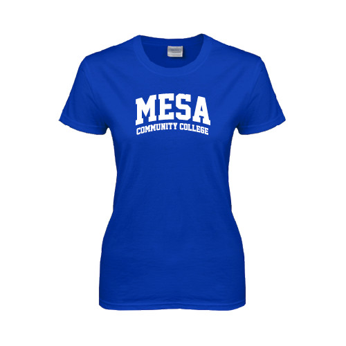  Womens Royal Short Sleeve Tee - Mesa Community College Arched