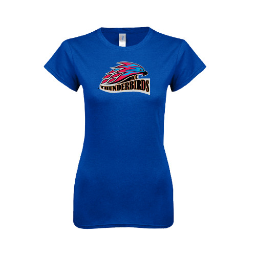  Next Level Womens Royal Boyfriend Tee - Official Logo