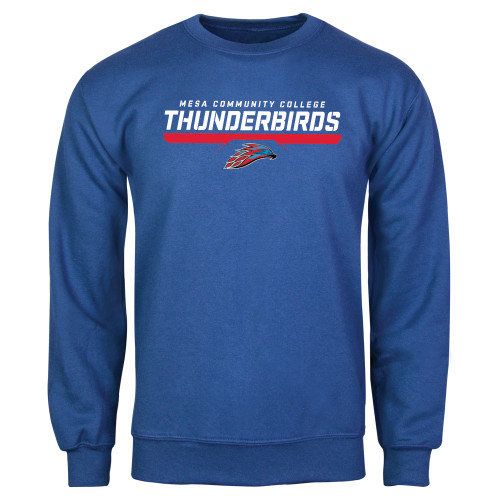  Royal Fleece Crew - Mesa Community College Thunderbirds