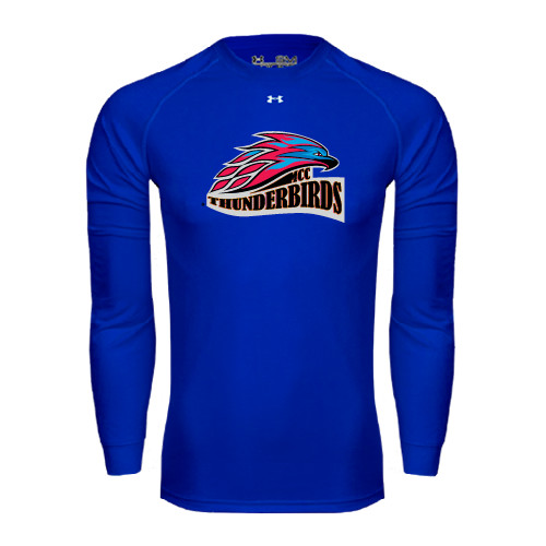  Under Armour Royal Long Sleeve Tech Tee - Official Logo