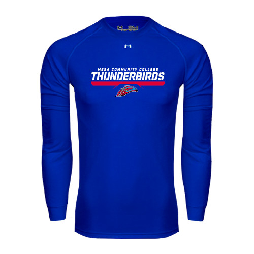  Under Armour Royal Long Sleeve Tech Tee - Mesa Community College Thunderbirds