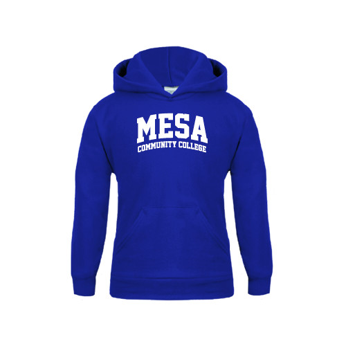 Youth Royal Fleece Hoodie - Mesa Community College Arched