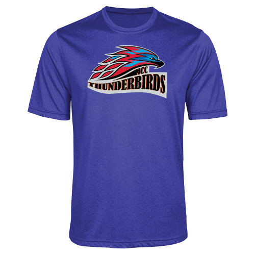  Royal Heather Performance Contender Tee - Official Logo