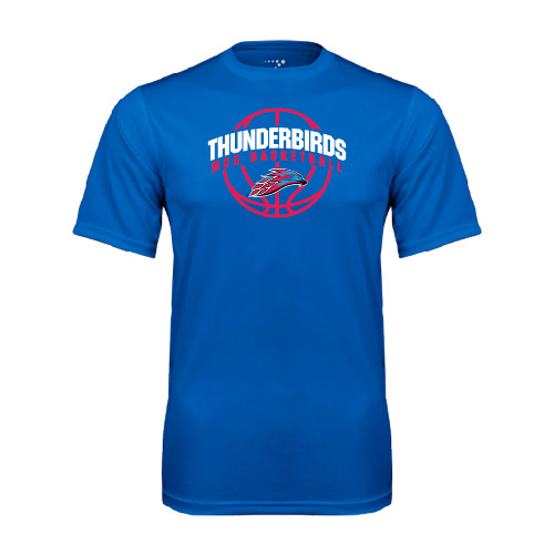  Royal Performance Tee - Thunderbirds MCC Basketball w/ Ball