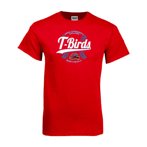  Red T Shirt - T-Birds Softball w/ Seams