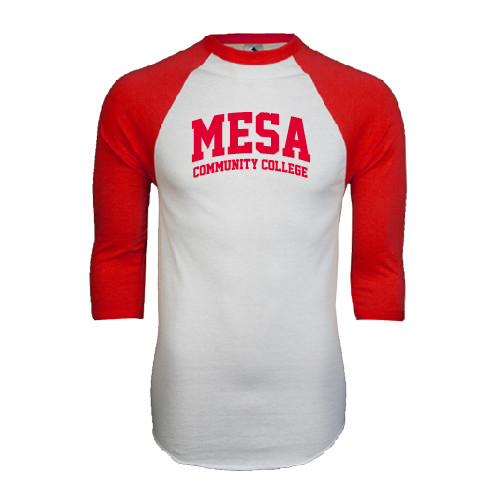 Main Image for  White/Red Raglan Baseball T Shirt