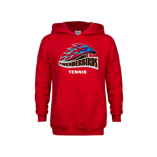  Youth Red Fleece Hoodie - Tennis