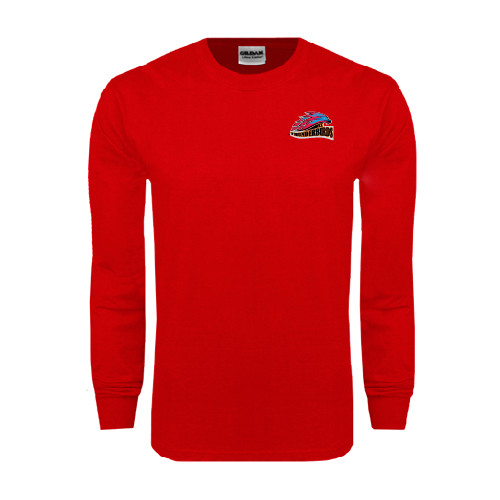  Red Long Sleeve T Shirt - Official Logo