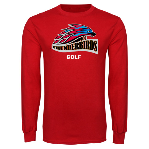  Red Long Sleeve T Shirt - Golf