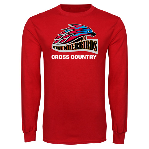  Red Long Sleeve T Shirt - Cross Country