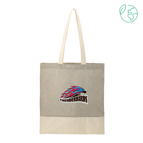  Split Recycled Grey Cotton Twill Convention Tote - Official Logo