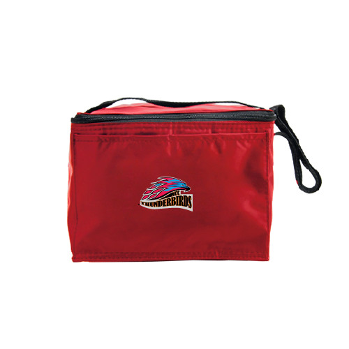  Six Pack Red Cooler - Official Logo