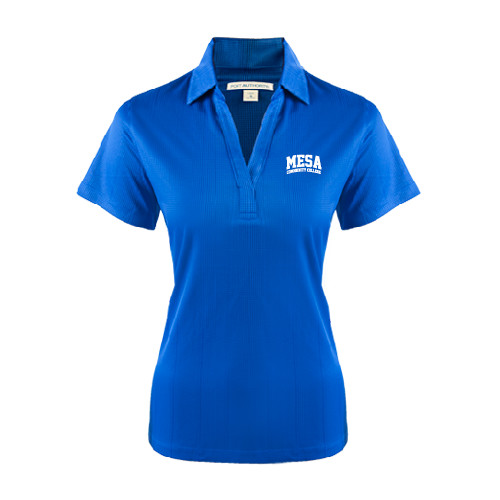  Womens Royal Performance Fine Jacquard Polo - Mesa Community College Arched