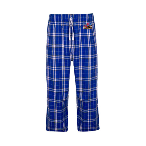  Royal/White Flannel Pajama Pant - Official Logo