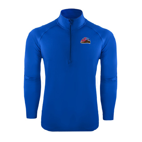  Sport Tek Royal Sport Wick Stretch 1/2 Zip Pullover - Official Logo